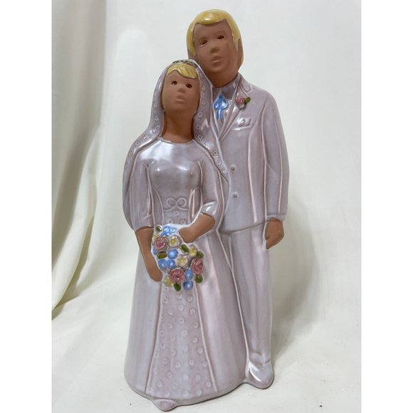 Risberg Swedish Scandinavian Wedding JIE Gantofta Sweden 10" Bride and Groom Pot - Picture 6 of 6